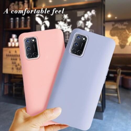 For OPPO A52 Case OPPO A72 A92 Back Cover Candy Silicone Phone Case For OPPO A52 A72 A92 Soft TPU Protective Cases shell capas