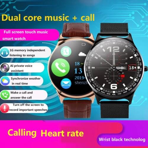W18 Smart Watch Call & Answer Smartwatch AI Siri Bluetooth Headset Audio 1GB Local Music Play Women Men Watch For Android Ios