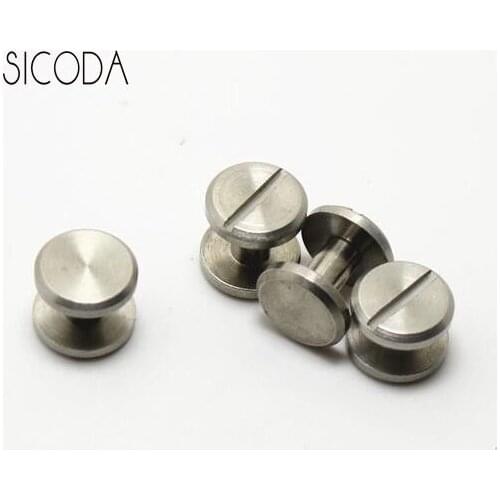 2pcs belt buckle patch repair Stainless steel screw belt screw diy leather craft making rusty proof metal screw 10x4x7mm