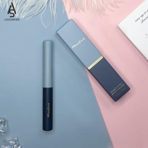 1pcs Ultra-fine Mascara Long Lasting Waterproof Non-smudge Natural Thick Curling Fine Brush Mascara Eye Makeup Cosmetics TSLM1