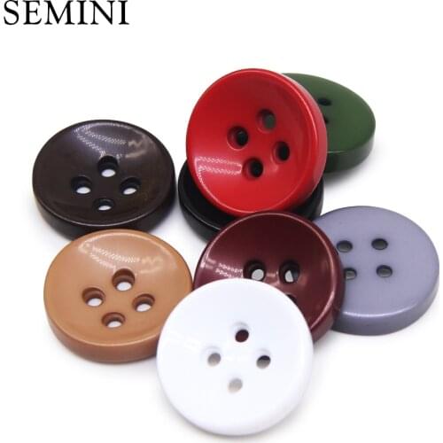 10pcs 25/27/30mm 2 Holes Resin Button For Overcoat Windbreaker Sweater Coat Sewing Buttons Garment Acceeeories DIY