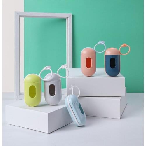 10pcs/lot Oval Portable Outdoor Pet Garbage Bag Storage Box Bin Rubbish Container Pets Trash Bags Organizers Cleaning Supplies