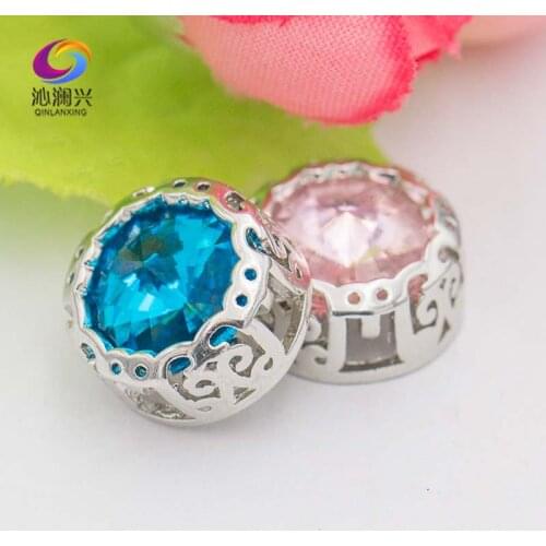 12mm Round shape glass crystal flatback rhinestones,Birds nest shape base sew on stones for diy jewelry accessories