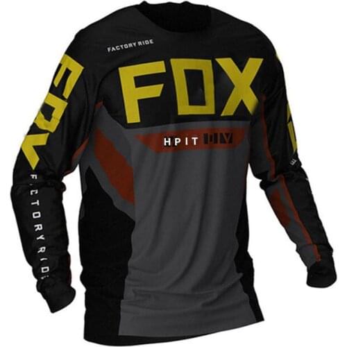 2021 Downhill Jerseys hpit fox Mountain Bike MTB Shirts Offroad DH Motorcycle Jersey Motocross Sportwear Clothing HPIT FOX bike