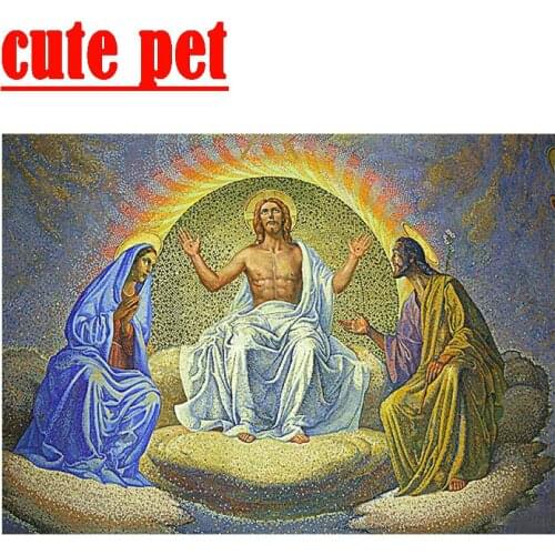 3D Diamond Embroidery No Frame wallpaper Jesus religion DIY Diamond Painting cross stitch Mosaic home decorative painting