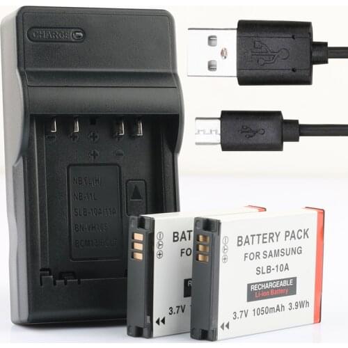 LANFULANG 2PC BN-VH105 Camera Battery and Charger For JVC GC-XA 1 2 ADIXXION Action Camera Series Toshiba Camileo X-Sports
