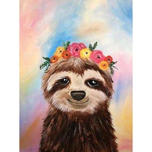 Diamond Painting 5D DIY Square/Round Diamond Cartoon Painting Animal Picture Cross Stitch Embroidery Art Decoration TX259