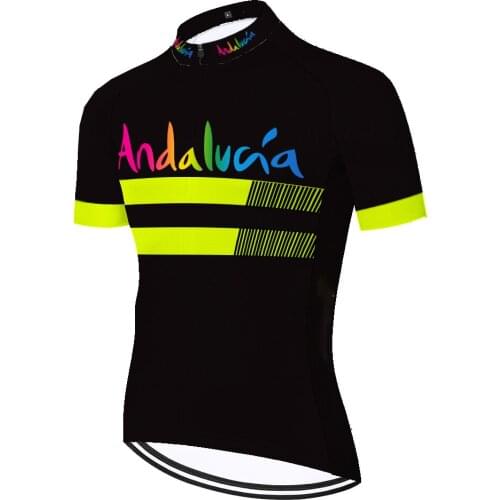 Andalucia Laser Cut Mallot Masculina Ropa Verano Maglia Maillot Hombre Camisa Cycling Jersey 2021 Ciclismo Ciclismo Masculino