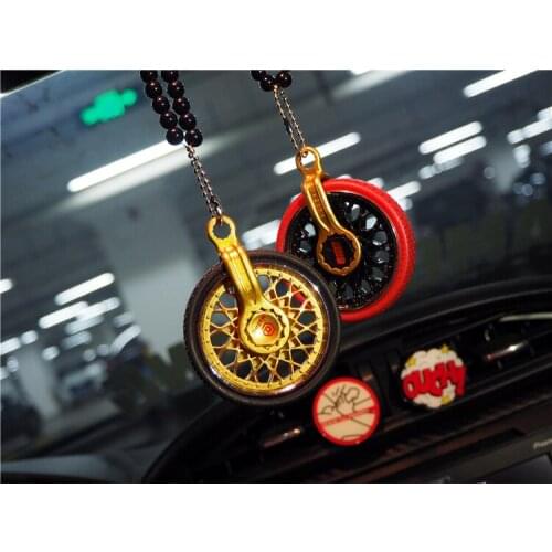 Car Wheels Hanging Finger Tip Gyro Car Interior Ornaments Decoration Rear View Mirror Accessories For Car Ornament