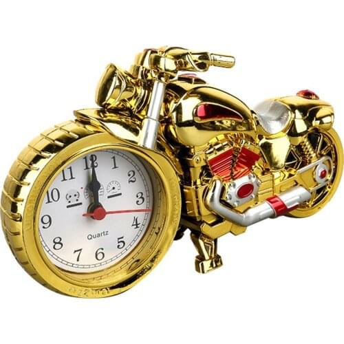 Motorcycle Alarm Clock Creative Retro Alarm Clock Motorcycle Model Alarm Clock for Boys Tenns Gifts Memory