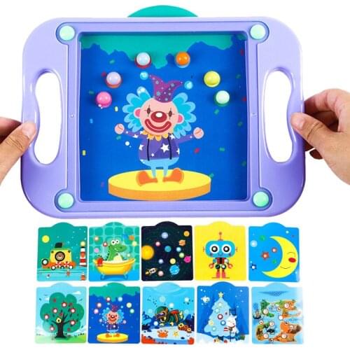 Child 3D Educational Toy Baby Montessori Balance Ball Maze Board Puzzle Montessori Maze Balance Game Popular Gift For Toddlers