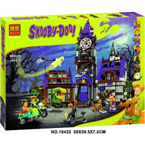 Friends Compatible With Lepinblock Scooby Doo Figures Mystery Mansion Friends Building Bricks Educational Xmas Toys