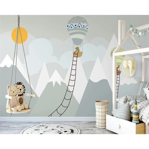 Beibehang Custom balloon childrens room background decorative painting modern minimalist geometric wallpaper papier peint