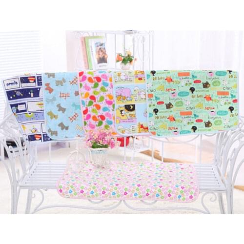 30*45cm Cotton Baby Infant Travel Home Waterproof Urine Mat Cover Burp Changing Pad