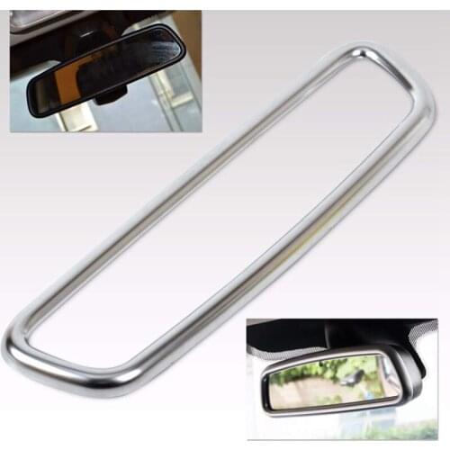 Chrome Interior Rear View Mirror Cover Trim Mouldings for Volvo XC60 V60 S40 S60 2009-2015