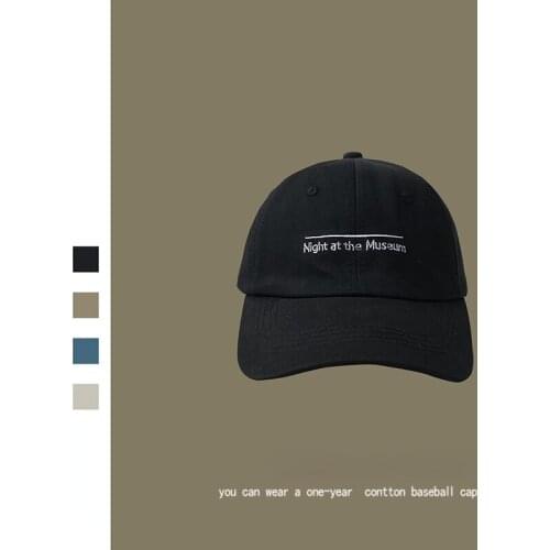 US Best-selling Hats Mens and Womens Retro Soft Top Cap Fashion with Sun Hat Ladies Hat Letter Embroidery Baseball Cap Unisex