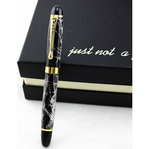 Metal Roller Ball Pen luxury school Office Stationery Ballpoint pen Writing Cute pens gift Flannel bag Pencil metal Box select