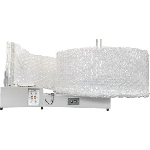Inflatable Air Cushion Pillow Maker Gas Filling Bubble Plastic Machine Coiling Stand Rewinder For Air Bubble Machine Automatical