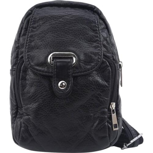 New Fashion Washed Leather Women Bag High Quality Light Waterproof Crossbody Bags For Women 2020 Travel Casual Small Chest Bag