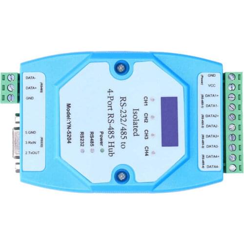 RS485 Hub Multi Port Hub Four‑Port Fast Transmission for Allocate Bandwidth