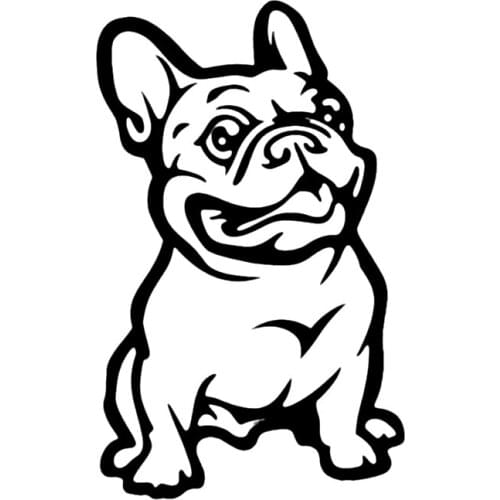 S50743# Various Sizes/Colors Car Stickers Vinyl Decal Funny rench Bulldog V1 Motorcycle Decorative Accessories Creative