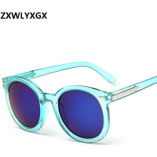 2018 New Women Adult Mirror Nail Fashion Hot Style Box Sunglasses Women men Brand Arrow Transparent Membrane Oculos Feminino