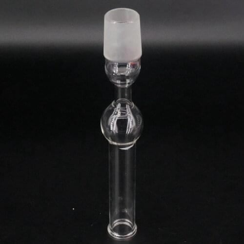 29/32 Ground Joint Glass Drying Tube Straight Shaped With Bulb Laboratory