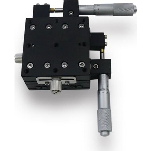 XY axis fine adjustment frame Precision manual displacement platform LY60 cross roller guide type XY60-L-36 slide table