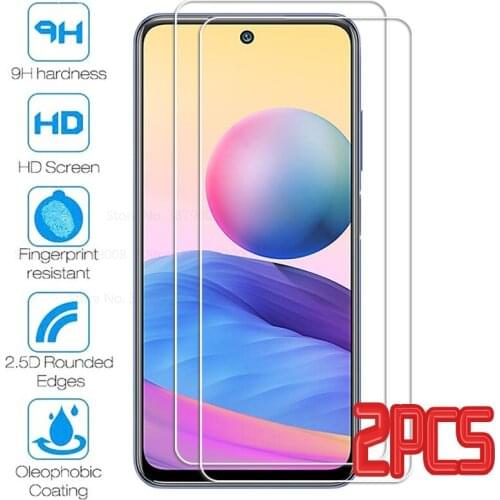 2pcs protective glass for xiaomi redmi note 10 5G 2021 6.5'' smartphone redmy NOTE 10T 10 T Phone screen protector safety film
