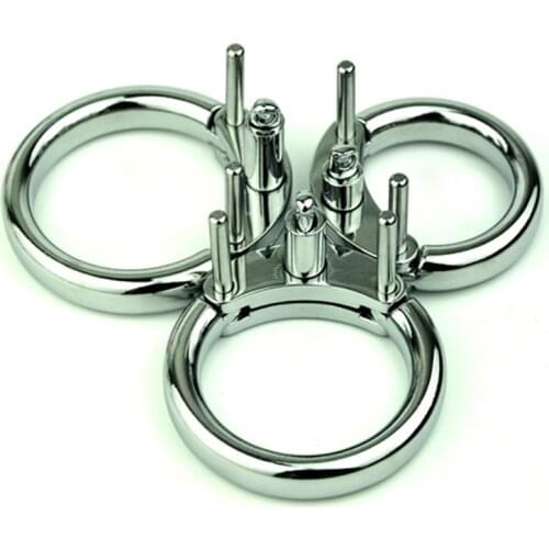 Penis Lock ring Parts for Cock cage 1pc Metal cock Ring, Male Chastity Device Part ring 3 sizes for choice Drop shipping