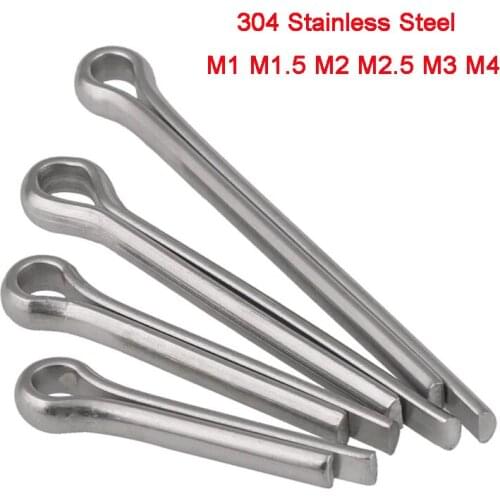 10/20/50pcs 304 Stainless Steel U-shaped Pin Cotter/Hairpin Pins Cotter Pin M1 M1.5 M2 M2.5 M3 M4 Length 8mm-80mm
