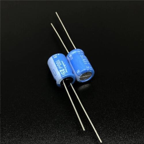 10pcs/100pcs 100uF 25V NICHICON BT 8x11.5 Highly dependable reliability 25V100uF Industrial level Electrolytic capacitor