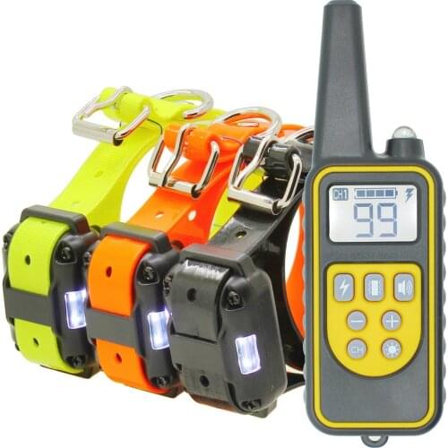 880 Dog Remote Training Collar Shock Vibration Beeper and Torch Function in 1 Rechargeable and IP67 Waterproof