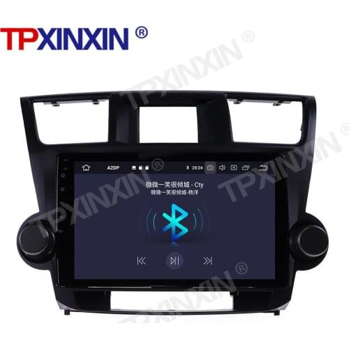 Android 10 PX6 is Suitable for Toyota Highlander 2009 - 2013 GPS Navigation Car Radio Video Stereo Multi-function CarPlay Host