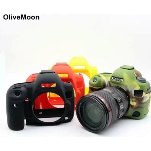 Soft Silicone Rubber Camera Body Case Cover For Canon EOS 200D 80D 70D 7DII 60D 6D 1300D 1500D Protective Cover Shell