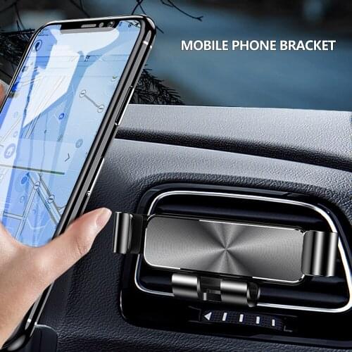 Phone Holder Car Air Vent Mount Metal Mobile Stand Smartphone Support For iPhone 12 11 Xiaomi Samsung Huawei LG