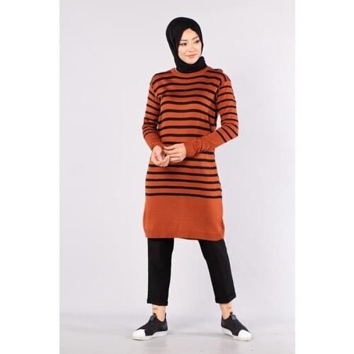 Modawars Lady Gril Striped Long Tunic Standard Size
