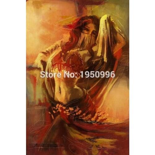 Large Spanish dancer painting painted oil on high quality hand Flamenco Dancer oil painting on canvas for wall decoration