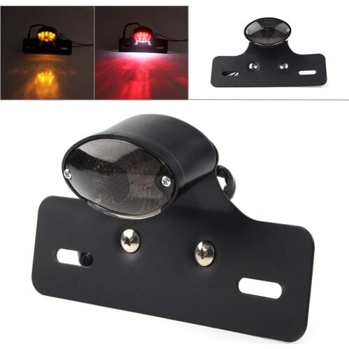 Motorcycle Brake Plate Turn Signal Integrated LED Rear Tail Light Fit most Motorcycles Bikes ATV Universal
