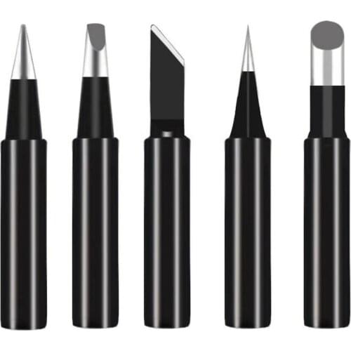 5pcs Soldering Iron Tips Internal Heated 936 Soldering Head Universal Welding Solder Rework Tools Accessories