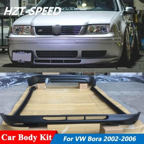 Unpainted ABS Material Front Bumper Side Skirts Rear Bumper Small Car Body Kit For VW Bora 2002-2006