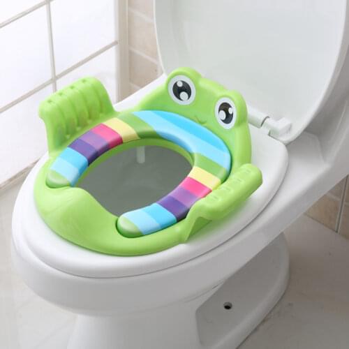 2021 New Childrens Toilet Seat Baby Kids Potty Toilet Trainer Boys and Girls Auxiliary Toilet Cartoon Cute Toilet Seat