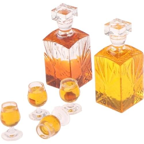 NEW Mini Wine Bottle Miniature Food Scene Model Doll House Accessories 1:12 Doll Accessories Girls Toys Dollhouse Miniature