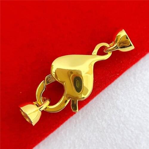 Wholesale DIY Natural Stones Beads Jewelry Making Accessories Silver/Gold/Rose Gold Metal Connector Clasps Findings