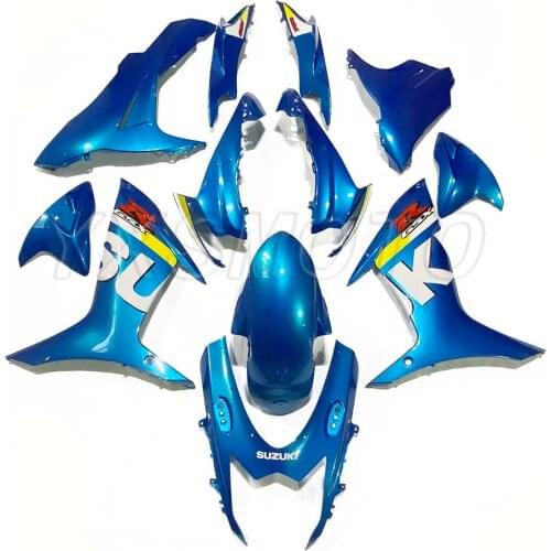 Suitable for Suzuki GSX-R600 injection fairing blue 2011-2016 GSXR750 motorcycle shell kit 11 12 13 14 15 16 K11