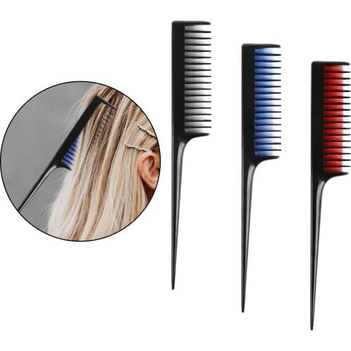 Hair Salon Barber Profession Haircut Dyeing Hair Cutting Hair Comb Plastic Pointed Tail Comb Highlight Comb