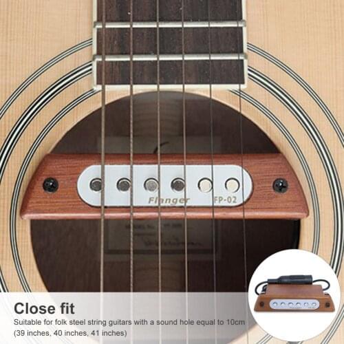 Guitar pickups Professional precision without opening FP-02 flexible front sound hole pickups Equalizer for acoustic guitars