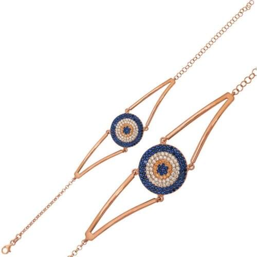 Silver Evil Eye Women Bracelet