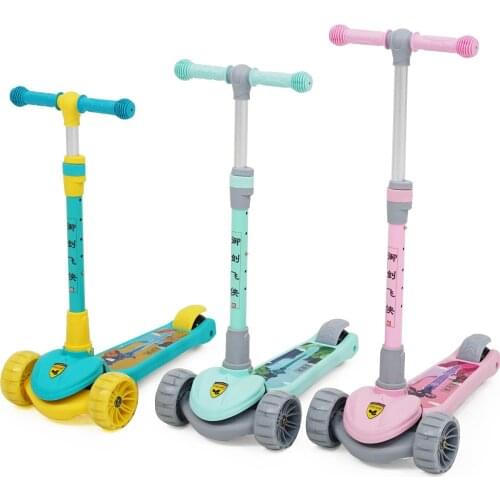 Cool Baby Childrens Scooters 2-3-6-8 Years Old Children Pedal Single-legged Scooters for Beginners