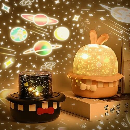 Luminous Toys Christmas Projection Ligh Night Light Projector Rabbit-shaped Christmas Classic Parent Child Interactive